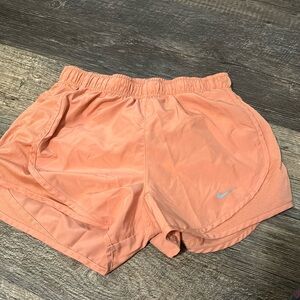 Coral small Nike running shorts